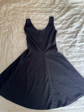 Rue21 Black Scoop-Neck Fit & Flare Mini Dress